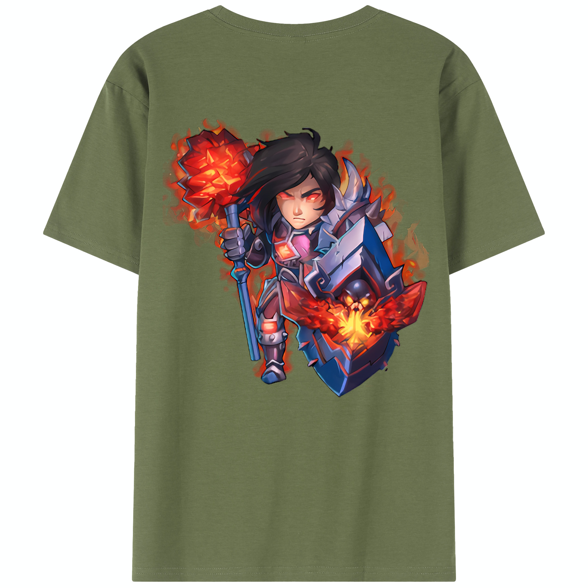 リーグ・オブ・レジェンド League of Legends LOL 綿100％半袖Tシャツ（背面プリント）
